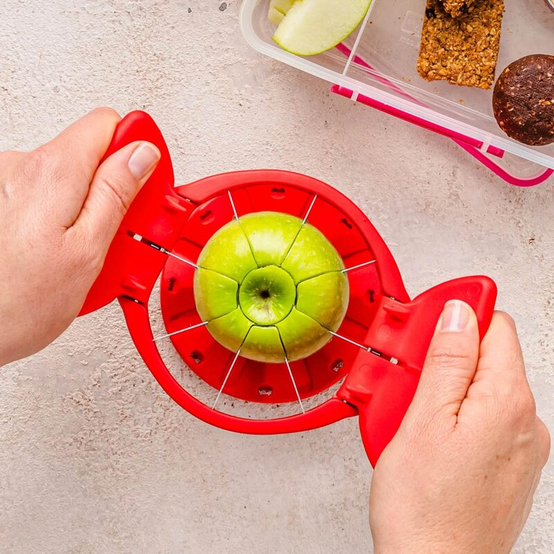 Dreamfarm Epledeler sammenleggbar 22,7x12,5 cm rød