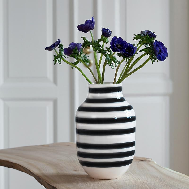 Kähler Omaggio vase 31 cm svart