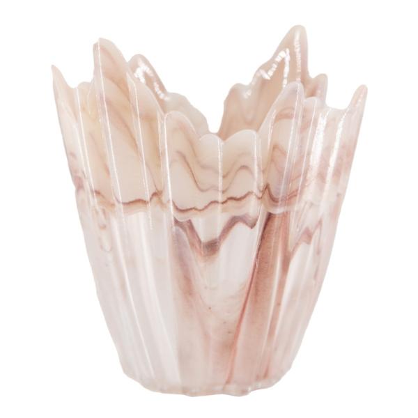 Holmen Alvo telysholder 12,5 cm rosa/hvit