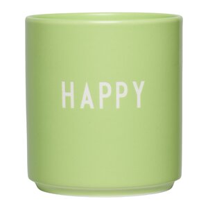 Design Letters Favourite kopp HAPPY 25 cl shadow lime