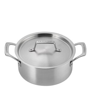 Le Creuset Essential 3-Ply lav gryte 20 cm 3L m/lokk