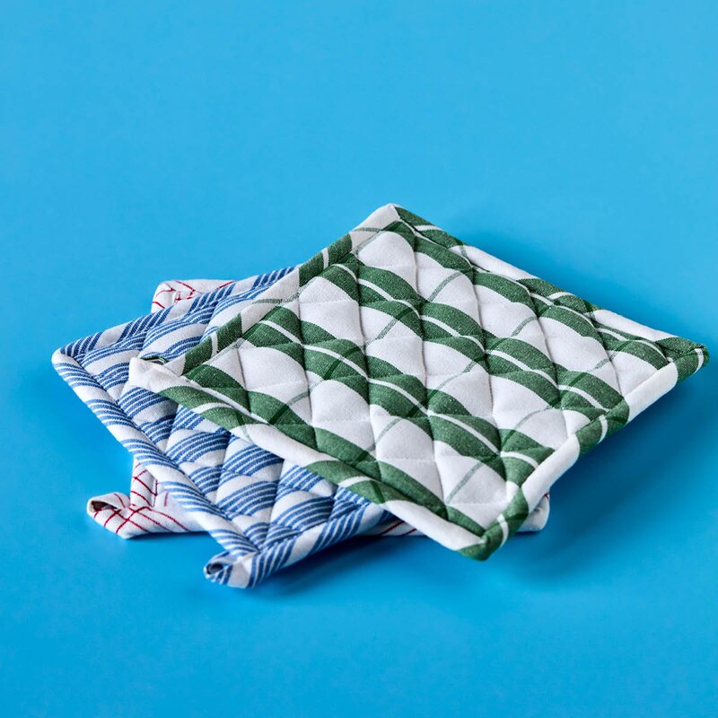 Nicolas Vahé Chef gryteklut 22,5x22,5 cm 2 stk blå/hvit