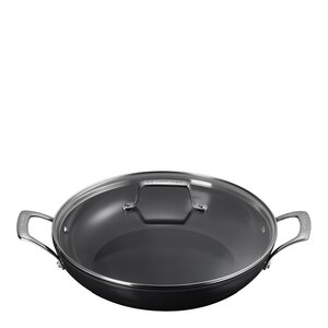 Le Creuset ENSC traktørpanne med glasslokk 3,7L 30 cm black