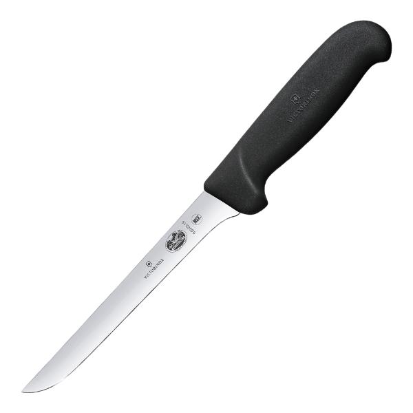 Victorinox Fibrox utbeiningskniv buet knivblad 15 cm svart