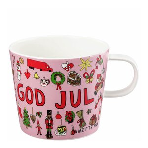Modern House Anette Moi krus 27 cl God jul rosa