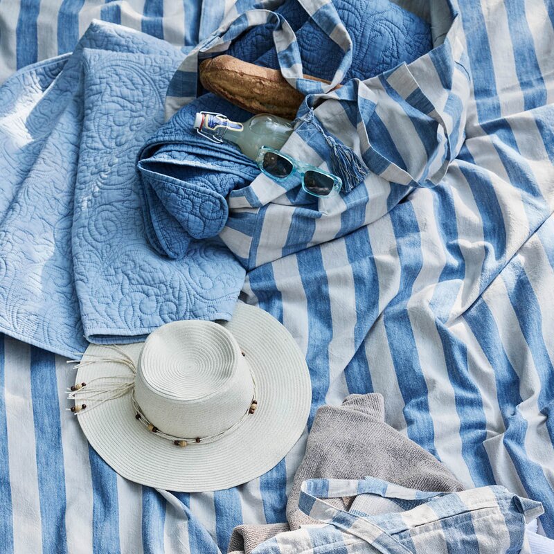 Lene Bjerre Isabelle pledd 170x130 cm lys blå