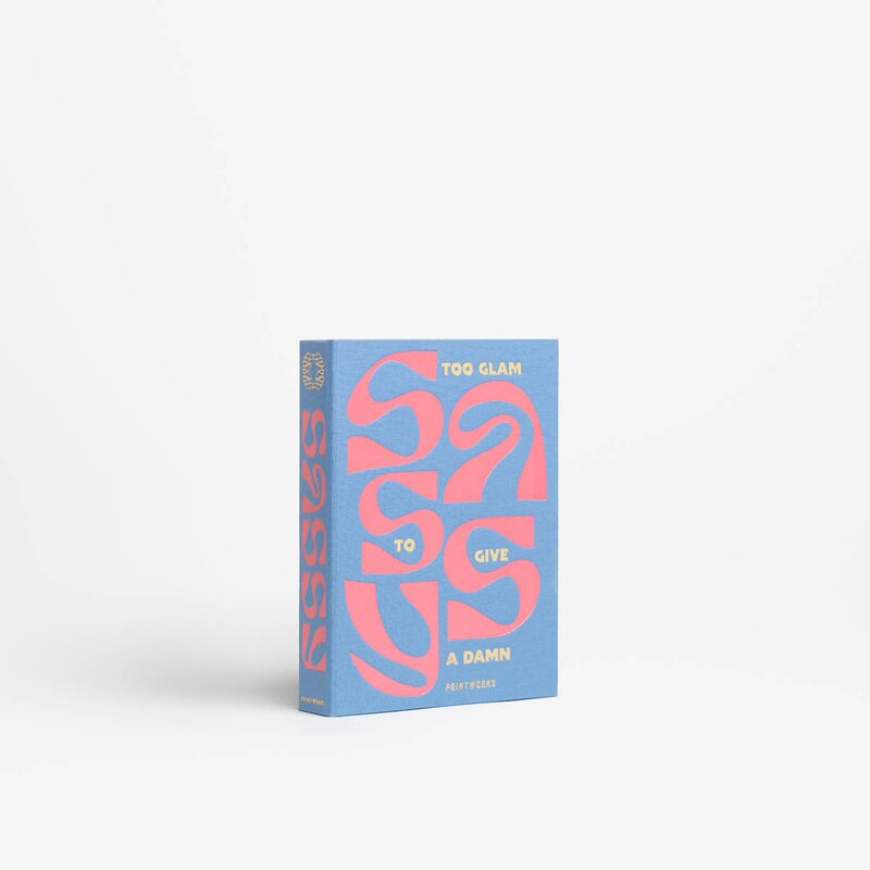 Printworks Sassy smykkeskrin 19,4x15 cm blå/rosa