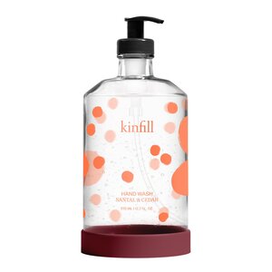 Kinfill Håndsåpe med glassdispenser 375 ml santal & cedar