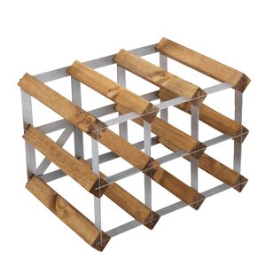 The Swedish Wine Rack Factory Vinstativ 9 flasker montert lys eik