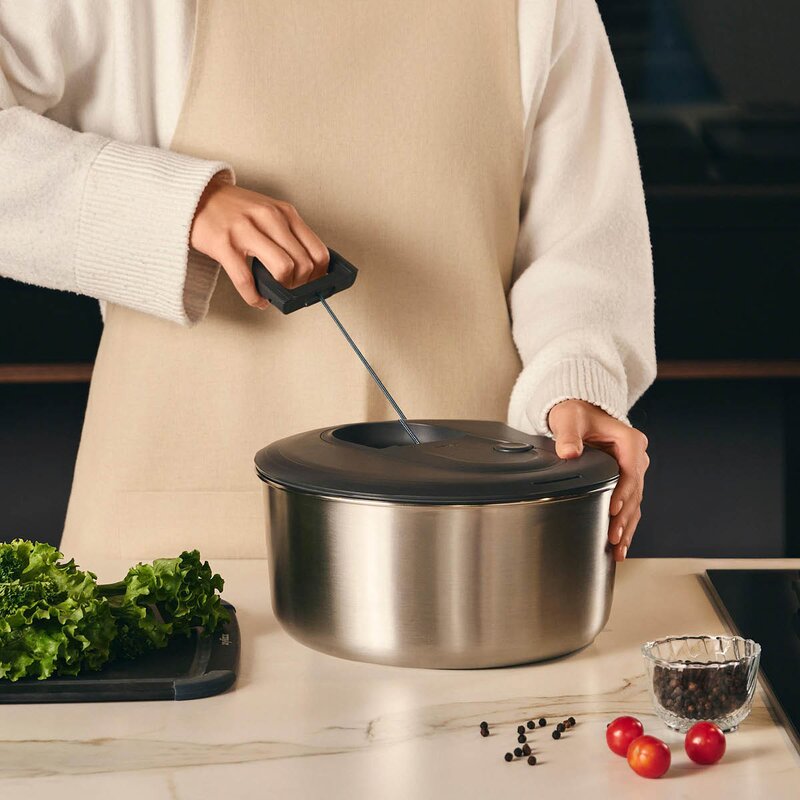 Zyliss Easy spin salatslynge 6L stål