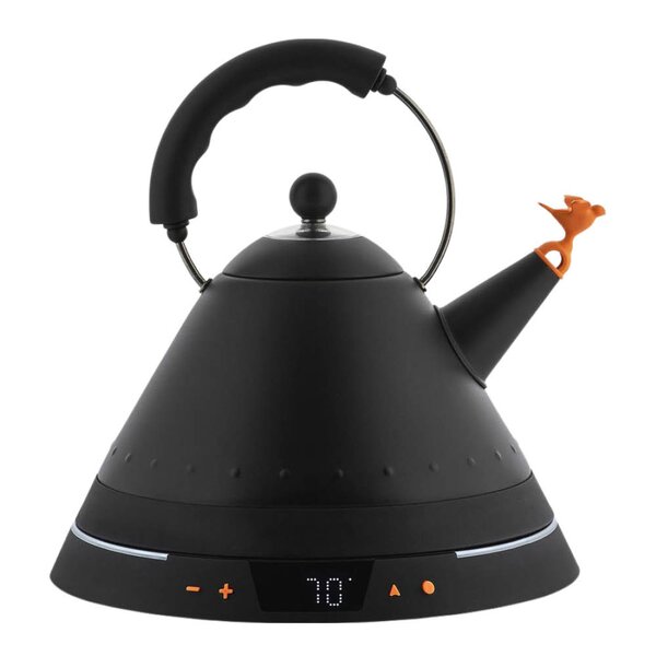 Alessi MG32 vannkoker 1,5L svart/oransje