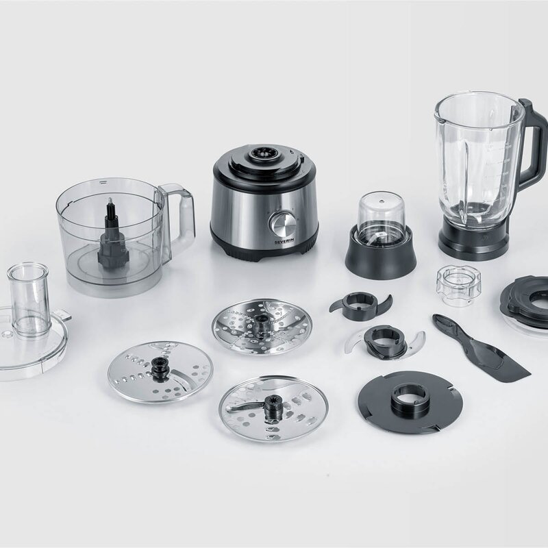 Severin Foodprosessor multifunksjonell KM3892 1,5L 1200W svart