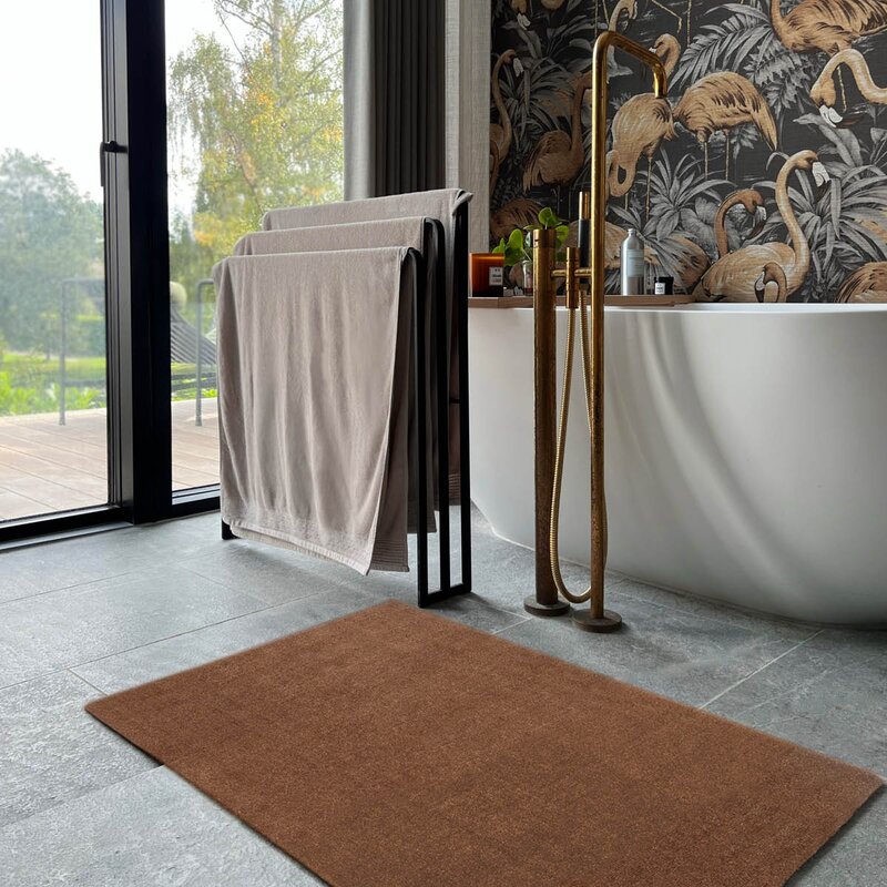 Tica Copenhagen Unicolor gulvmatte 90x60 cm cognac