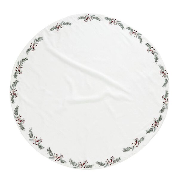 Lene Bjerre Penine juletreteppe 110 cm hvit