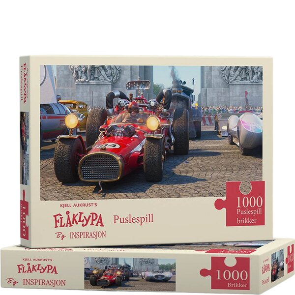 Flåklypa Pusplespill 1000 brikker IL Tempo