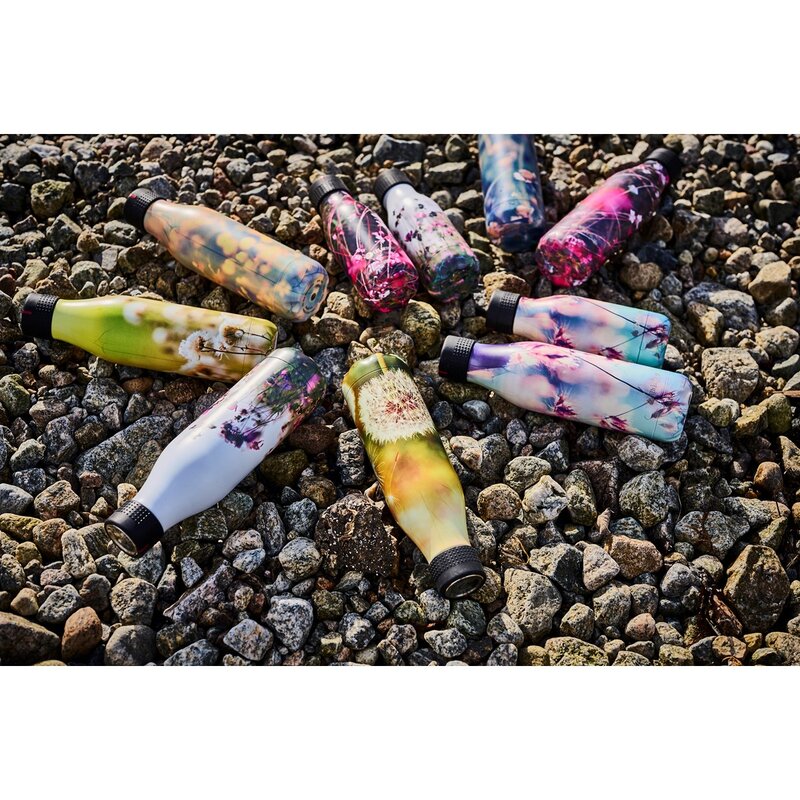 Les Artistes Bottle Up Design termoflaske 0,5L grønn multi