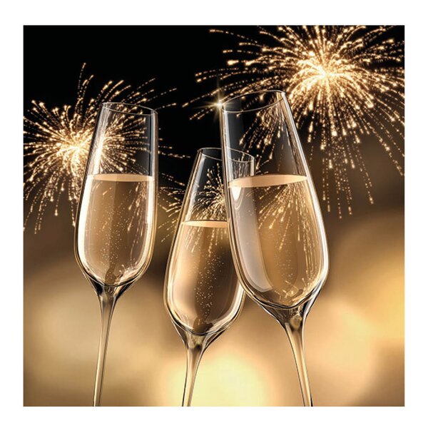 Ambiente Serviett 33x33 cm 20 stk Celebration Gold