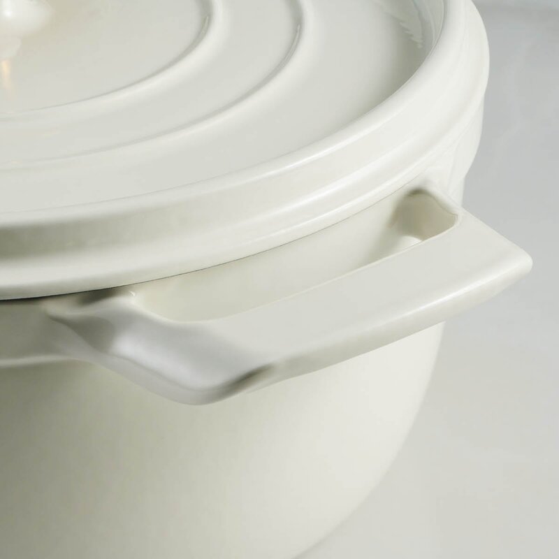 Tramontina Ampezzo støpejernsgryte 3,7L white latte