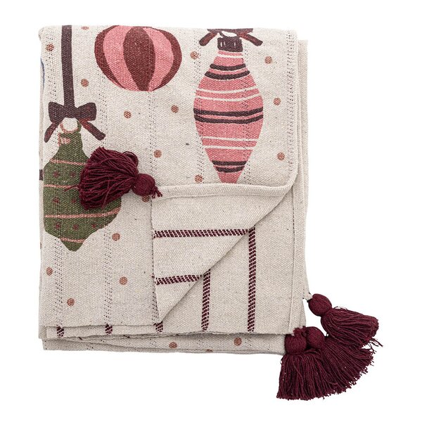 Bloomingville Ornamentia pledd 160x130 cm multi