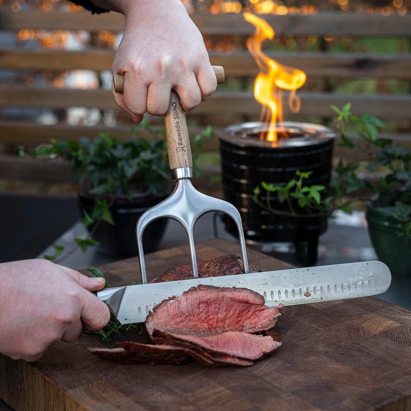 Kamado SUMO Kjøttgaffel 28 cm akasia