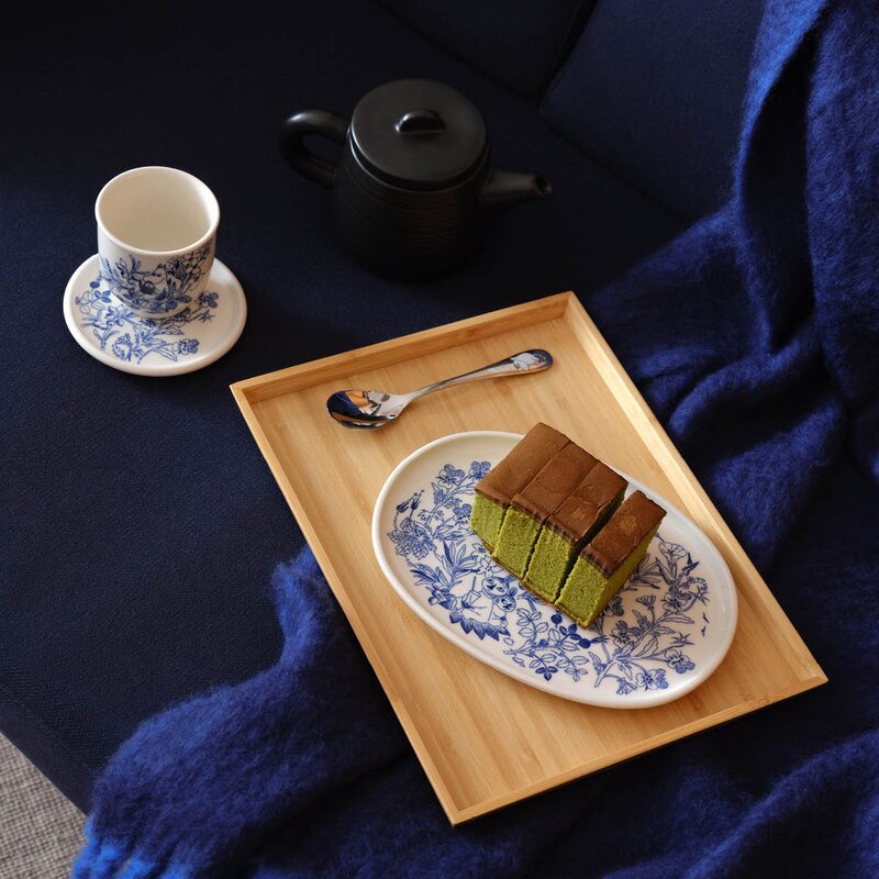 MoominArabia Haru minitallerken 12 cm mummi hvit/blå