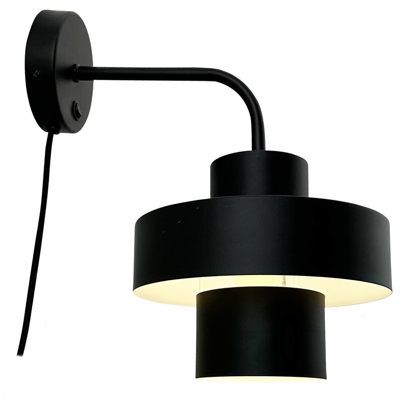 Dyberg Larsen Stoke vegglampe 29 cm svart