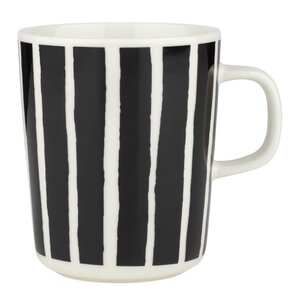 Marimekko Oiva Piccolo kopp 25 cl hvit/svart