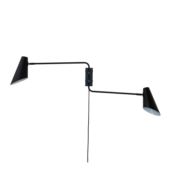 Dyberg Larsen Cale vegglampe 46 cm svart