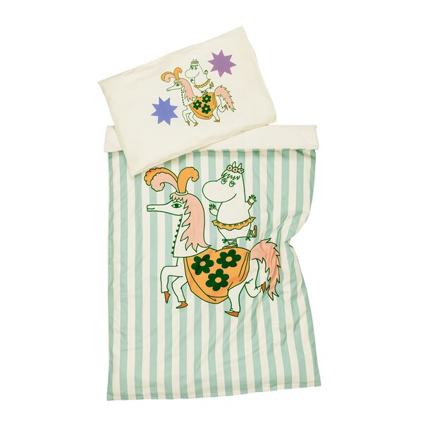 MoominArabia Mummi sengesett 85x125 cm sirkus stripe