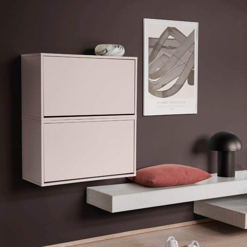 ReCollector Skoboks 70x30x40 cm Silver Cloud Grey