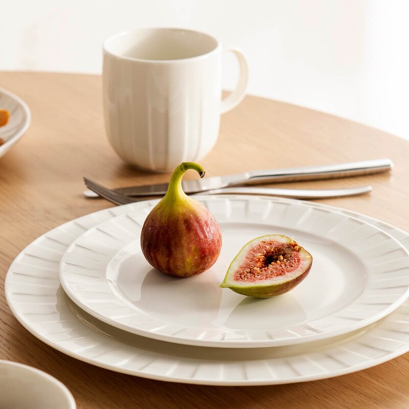 Stiernholm Senja asjett 21,5 cm hvit