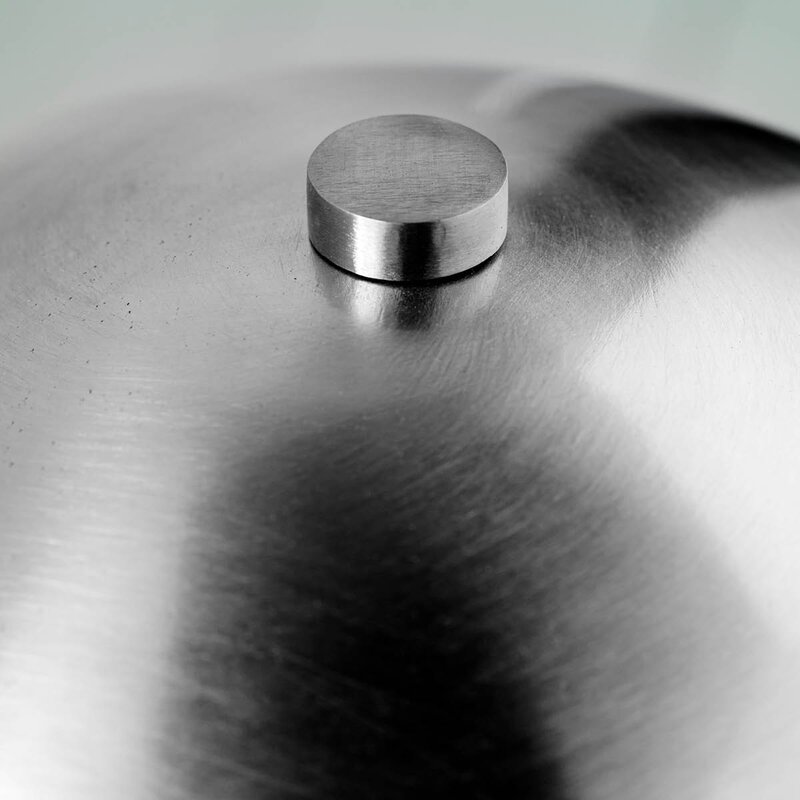 House Doctor Bordlampe Roomie 33x25 cm børstet sølvfinish