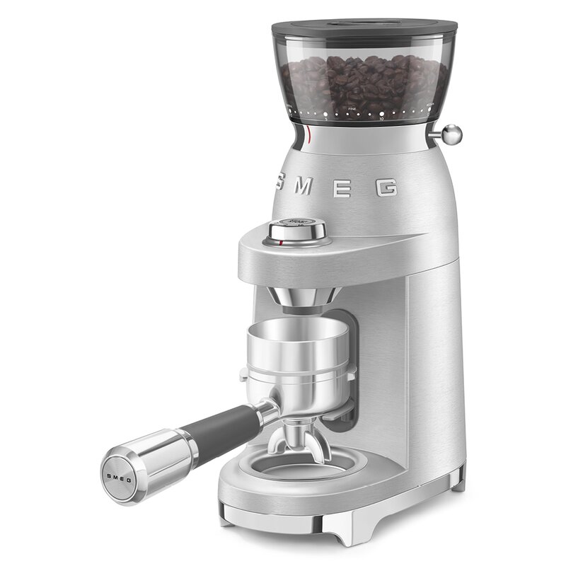 SMEG Kaffekvern CGF02 350 g børstet stål