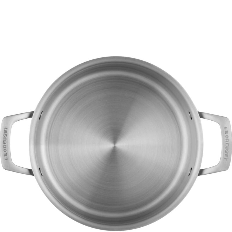 Le Creuset Essential 3-Ply dyp gryte 24 cm 6L m/lokk