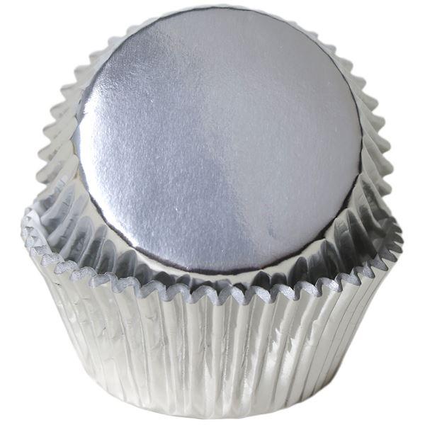 Cacas, muffinsform standard sølv 45pk