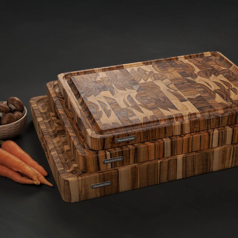 Tramontina Skjærebrett teak 45x34 cm natur