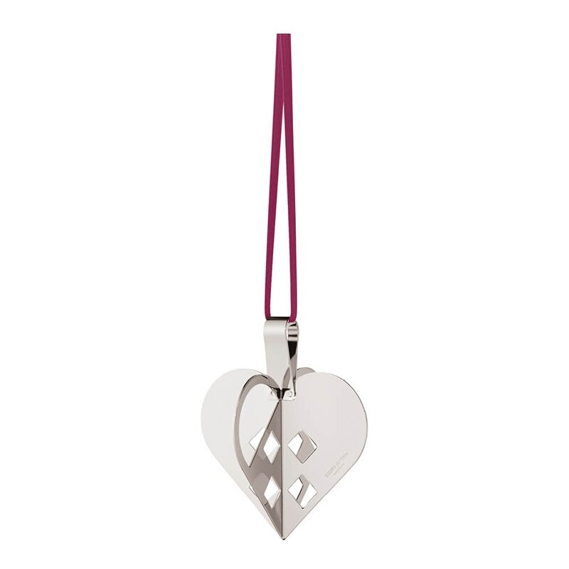 Georg Jensen Jul 2025 ornament hjerte 5,4x6,3 cm sølv