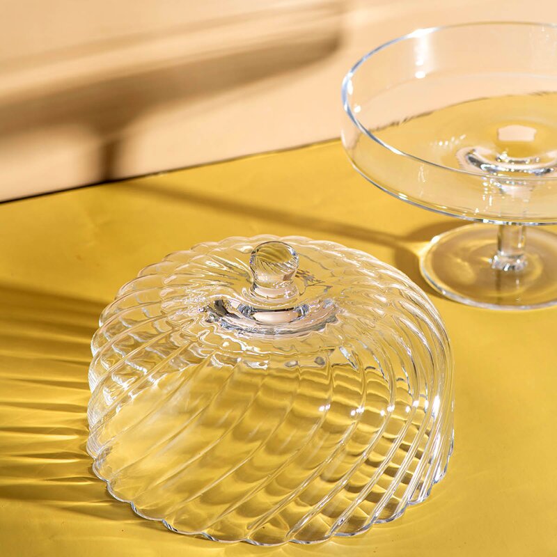 Stiernholm Classic kakefat 24 cm krystallglass