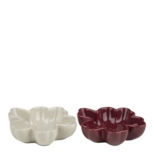 Marimekko Unikko bolle 11 cm 2 stk hvit/burgunder