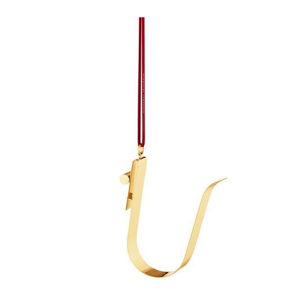 Georg Jensen Ornament pyntebokstav U gull