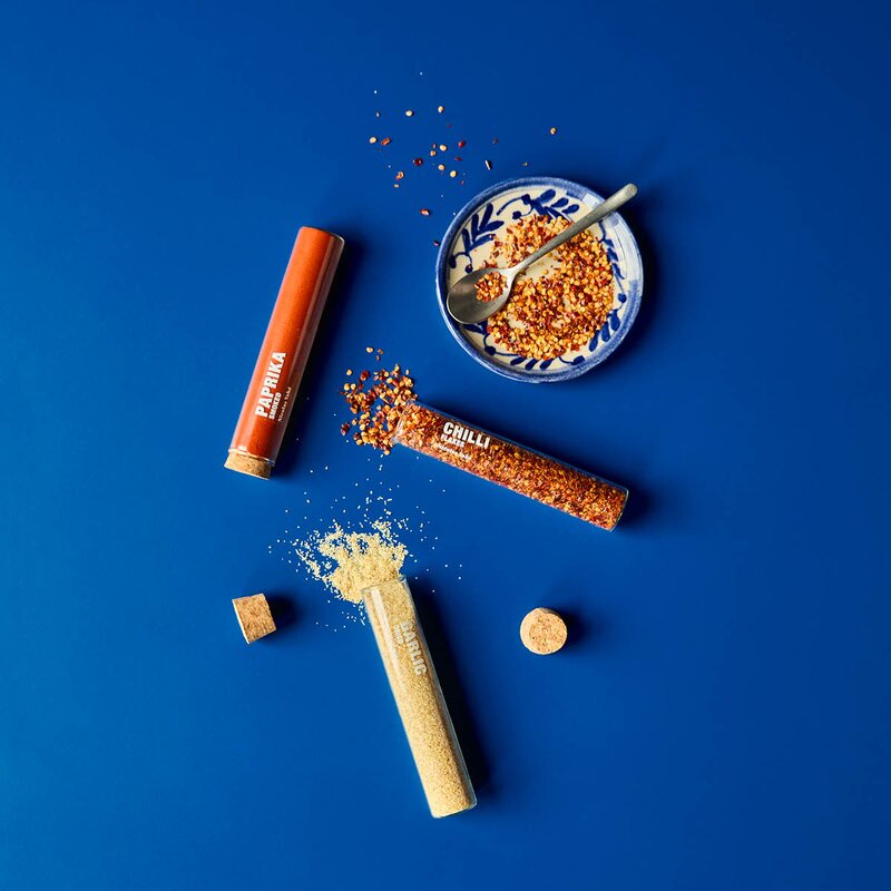 Nicolas Vahé Kryddersett 45g chilli, hvitløk, røkt paprika