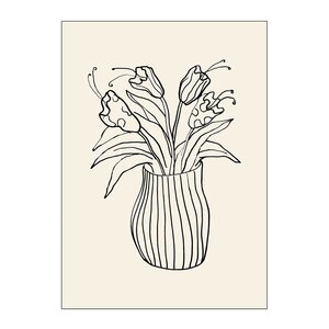 Poster & Frame Affordable Art Prints poster 30x40 cm vase sketch