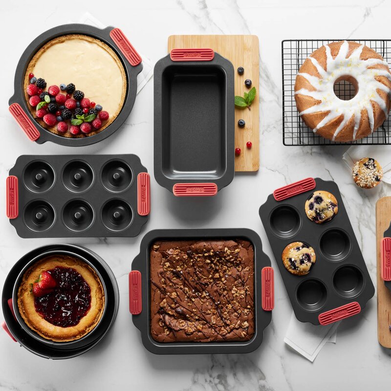 Lékué Bakeform for donuts 6 hull 36x18 cm keramisk non-stick