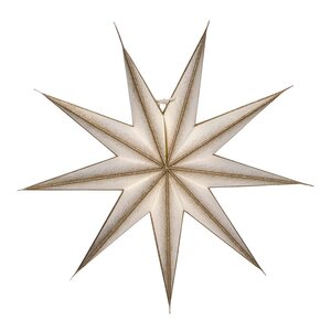 House Doctor 9 Point adventsstjerne 45 cm off-white champagne