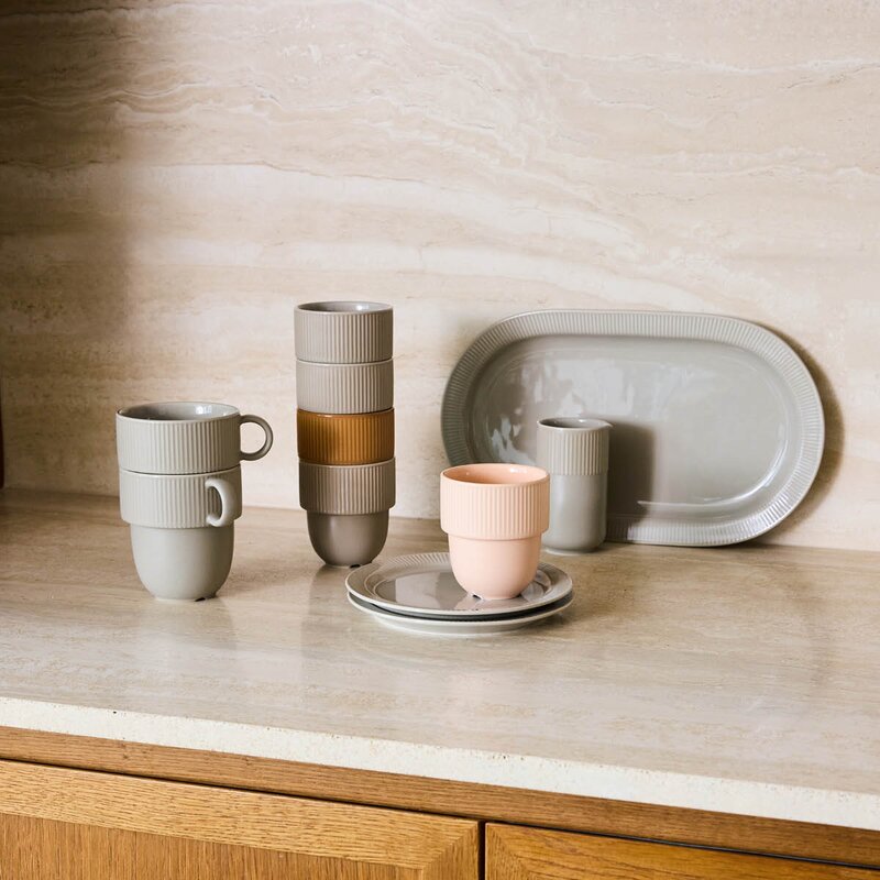 Sagaform Inka serveringsfat 34x20 cm beige