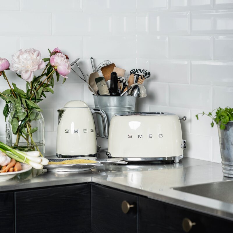 SMEG Brødrister TSF01 2 skiver krem