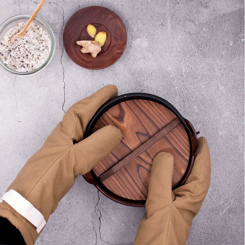 The Organic Company Ovnvotter 15x31 cm 2 stk khaki