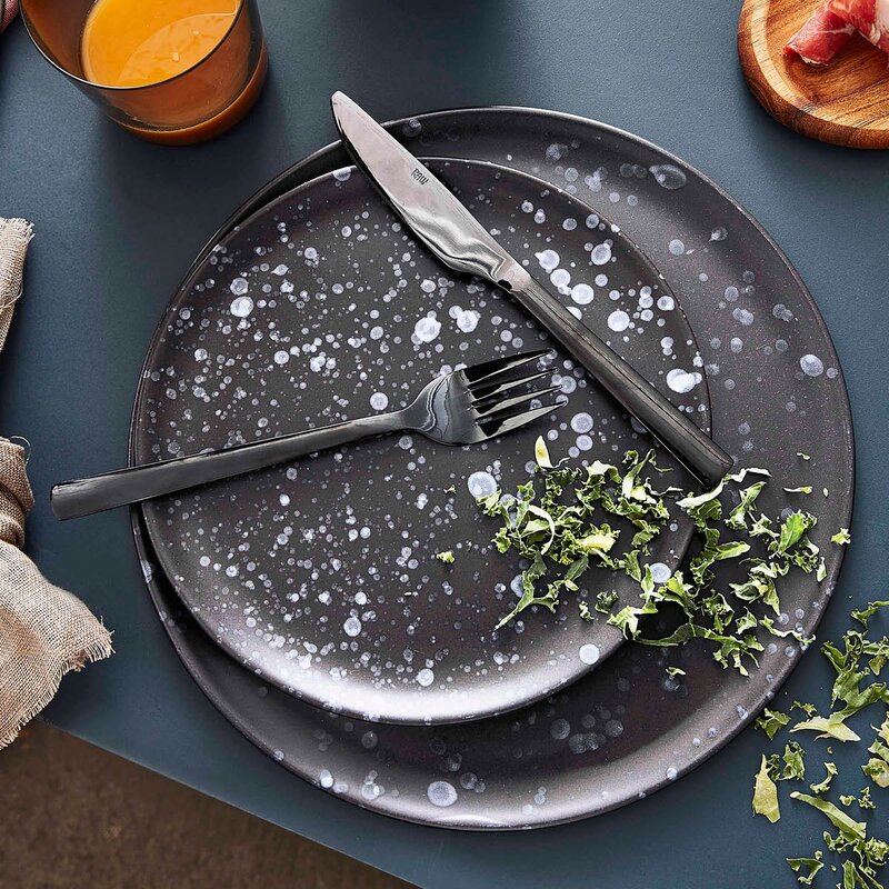 Aida RAW bestikksett 16 deler svart