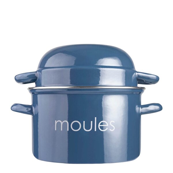 Ibili Blåskjellgryte emaljert stål 2,7L mørkeblå