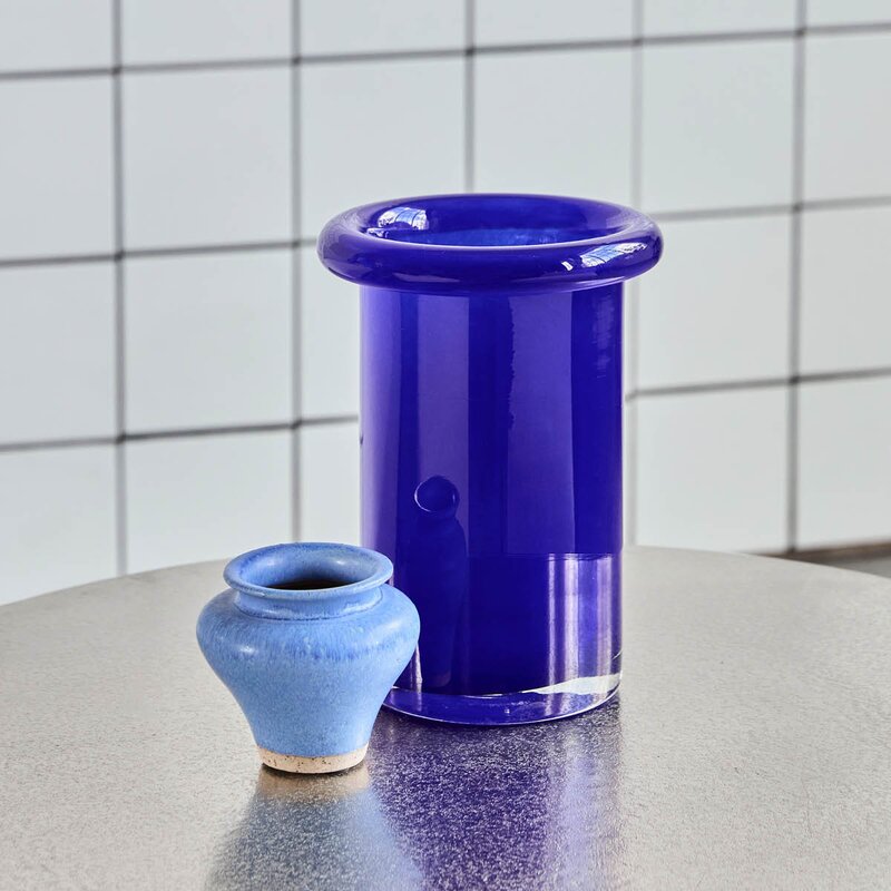 House Doctor Buck vase 16x23 cm blå